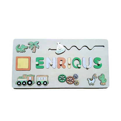 Custom Wooden Name Jigsaw Puzzle