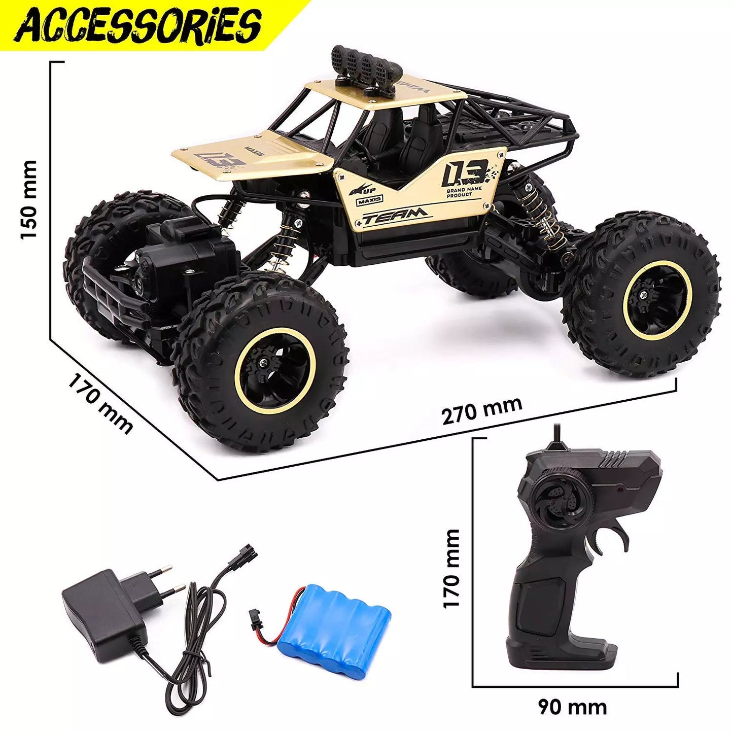 Powerful 4WD Remote Control Monster Truck