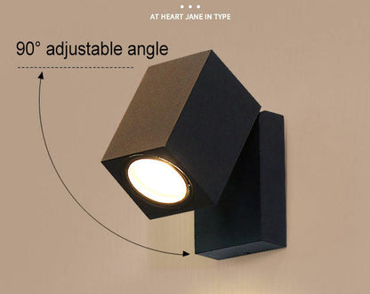 Contemporary Adjustable Outdoor LED Wall Light Fixture