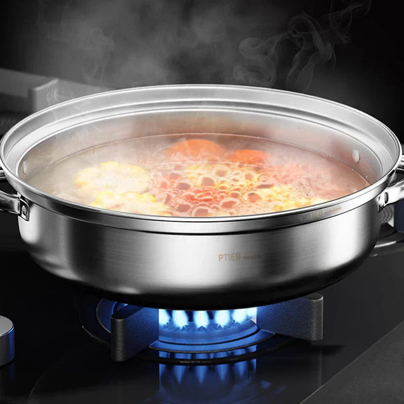 Easy Clean 3-Tier Food Steamer with Glass Lid