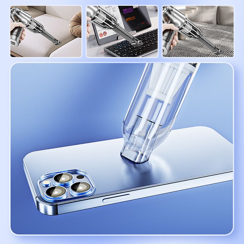 Portable Car Vacuum Cleaner High Power Cordless Auto Vac