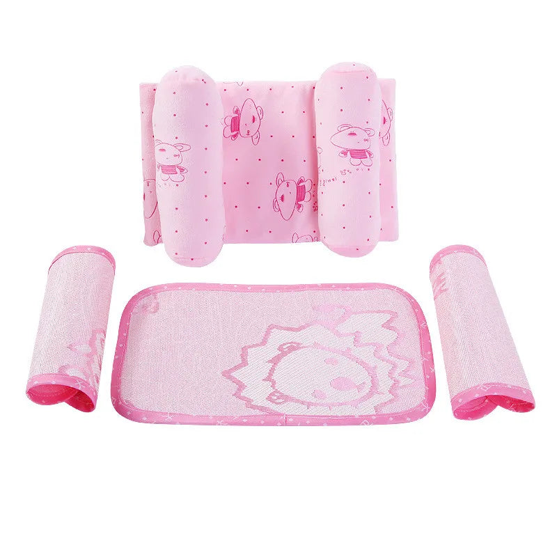 Baby Sleep Support Pillow Set - Soft Ventilated Wedge Pillow