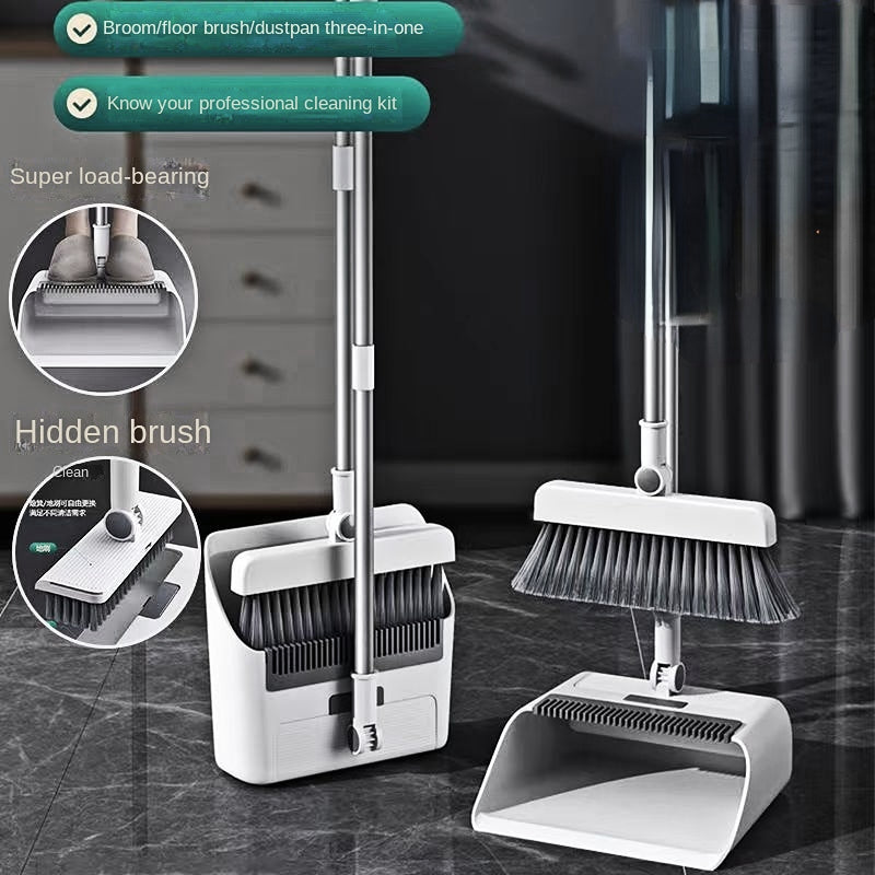 Practical Multi-Tasking Broom and Dustpan Cleaning Kit