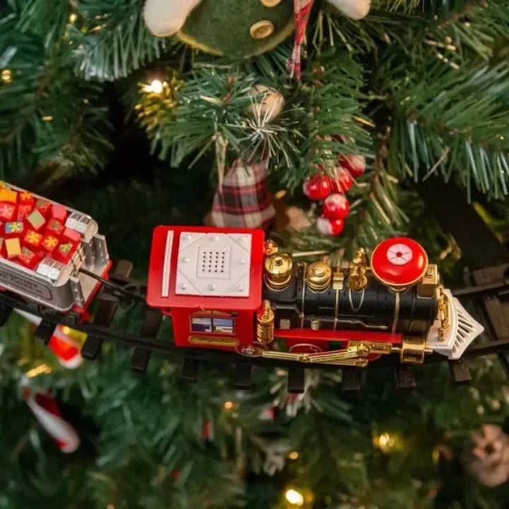 Musical Christmas Tree Train Set with Lights and Sounds