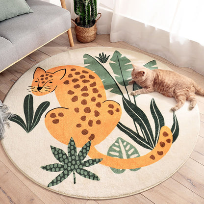 Colorful Kids Rug with Fun Animal Design - Fesara