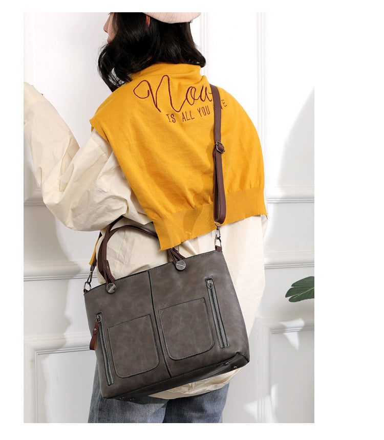 Classic Brown Ladies Cross Body Bag