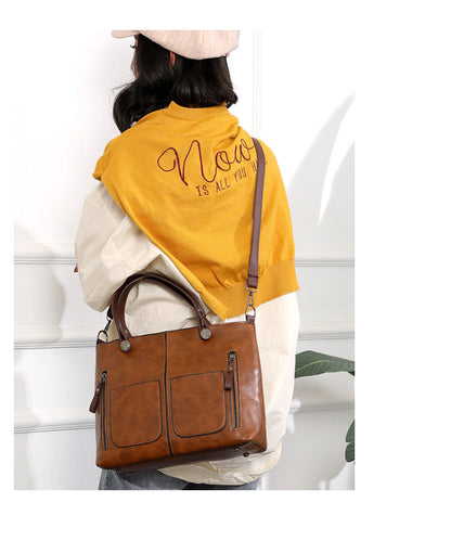 Classic Brown Ladies Cross Body Bag