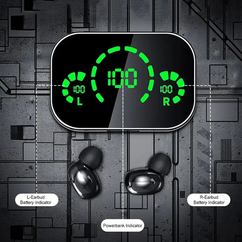 Soniq Fesara - Powerful Wireless Earbuds with Portable Charger