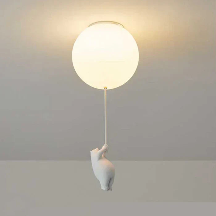 Cute Kids Cloud Lamp with Teddy Bear Design