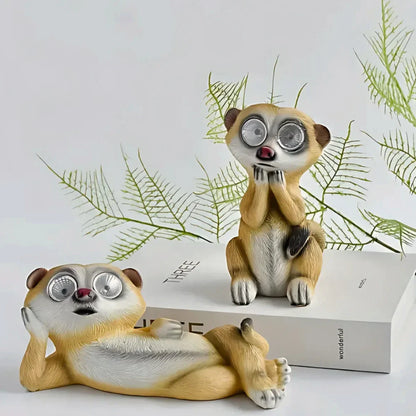 Colorful Solar Meerkat Garden Lights