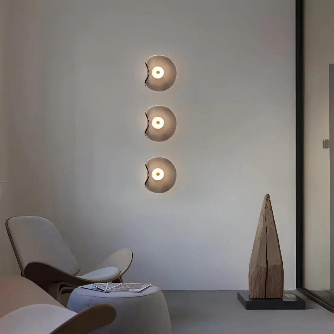 Round Glass Mounted Lamp