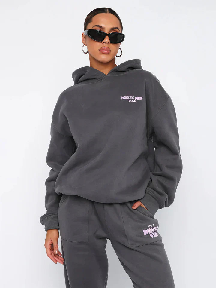 Soft Pink Hoodie and Sweatpants Set