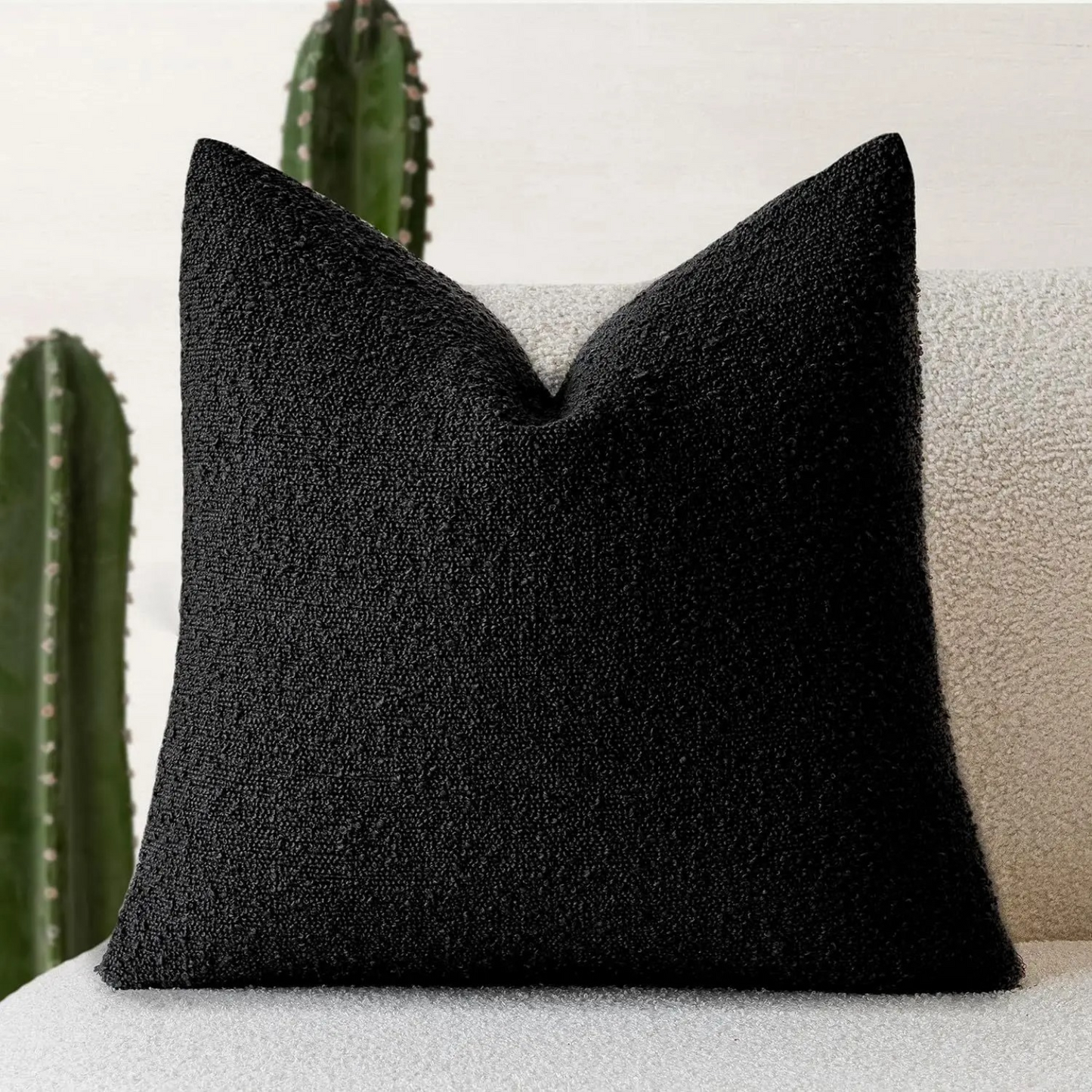 Plush Tulum Throw Pillow Cover 45x45cm Soft Cushion