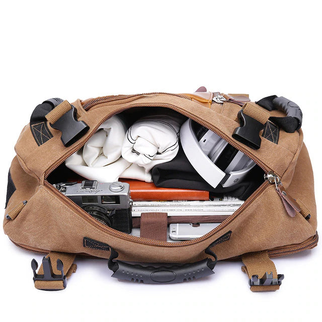 Practical Men's Canvas Travel Rucksack Bag