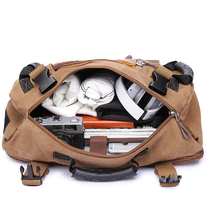 Practical Men's Canvas Travel Rucksack Bag