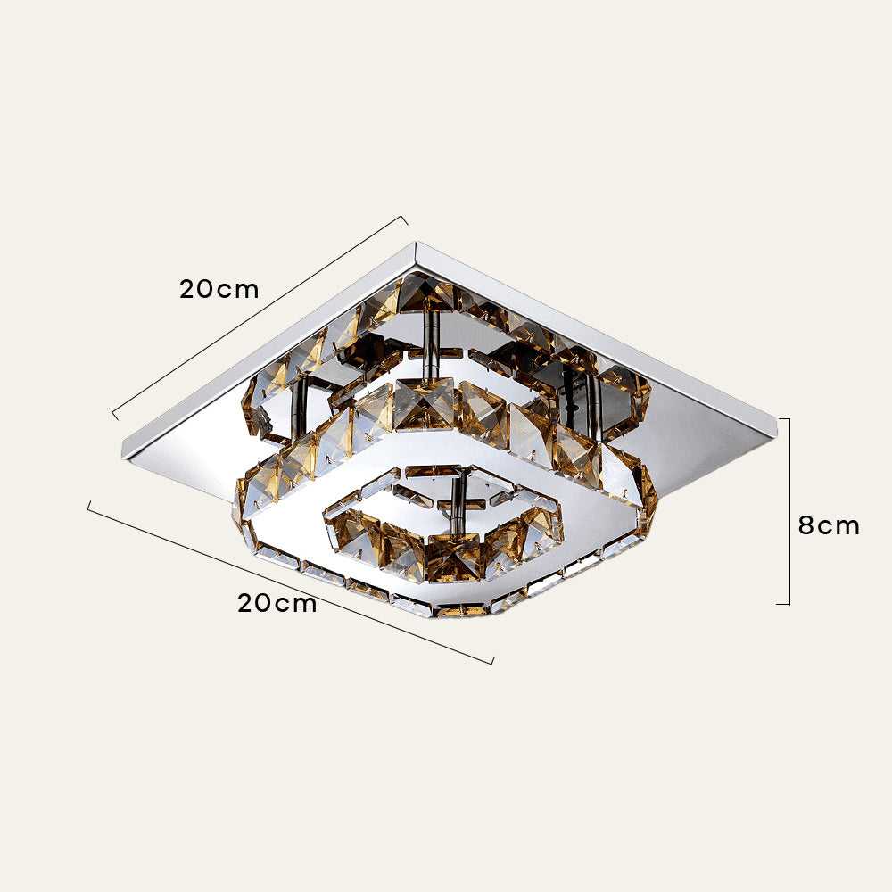 Luxury Crystal LED Ceiling Light Fixture