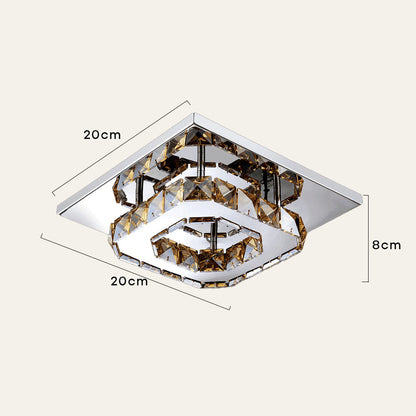 Luxury Crystal LED Ceiling Light Fixture