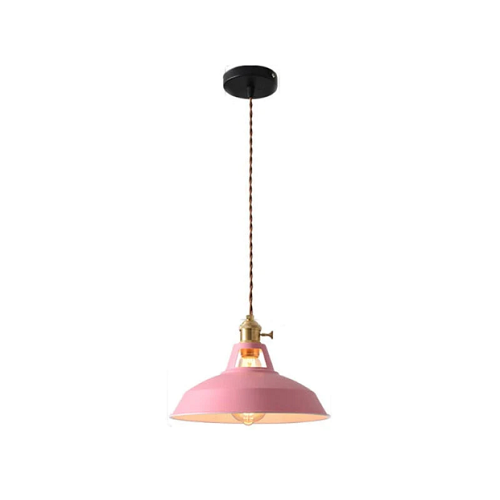 Retro Chic Metal Pendant Lamp for a Warm Glow