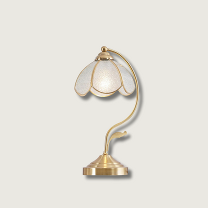 Elegant Flower Glass Desk Lamp - Fesara