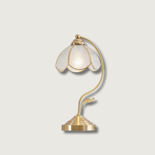 Elegant Flower Glass Desk Lamp - Fesara