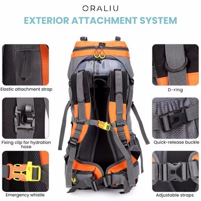 Large Waterproof Hiking Backpack