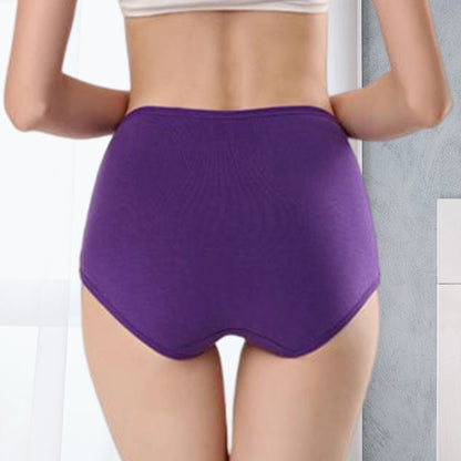 Comfortable High Waist Women's Cotton Briefs