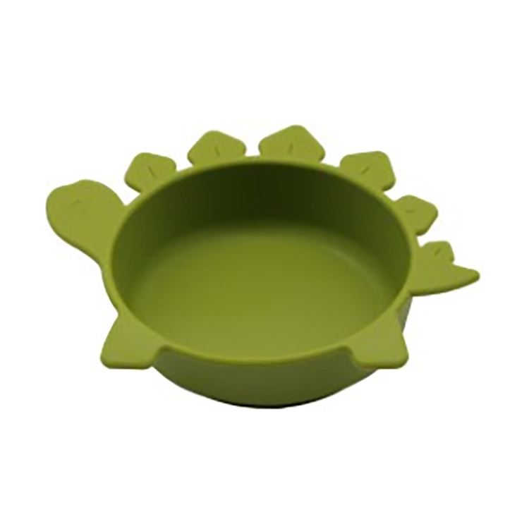 Soft Silicone Baby Bowl with Dinosaur Design