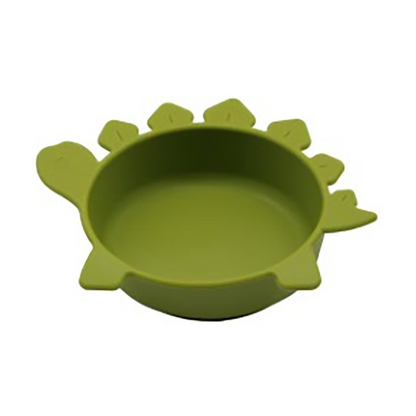 Soft Silicone Baby Bowl with Dinosaur Design