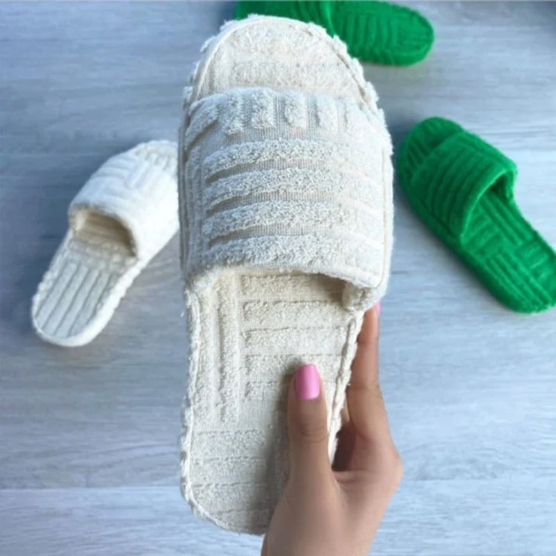 Plush Fuzzy Slippers for Home