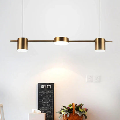 Sleek Metal Hanging Light Pendant AuraDrum