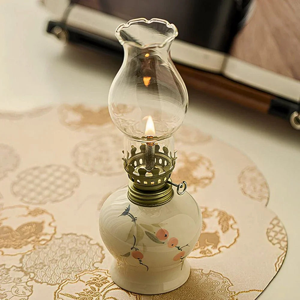 Warm Glow Kerosene Oil Lamp