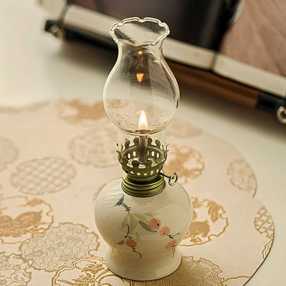 Warm Glow Kerosene Oil Lamp
