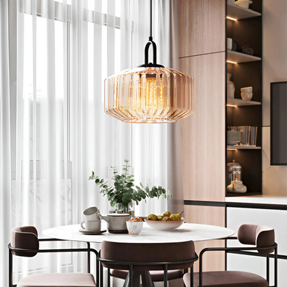Vintage Style Glass Hanging Lamp