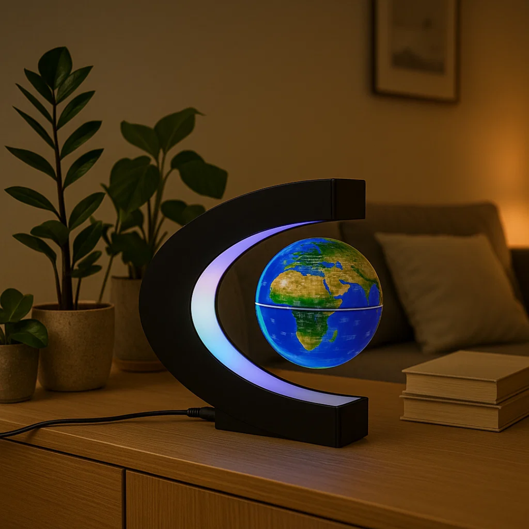 Modern LED Floating Globe Light Lamp