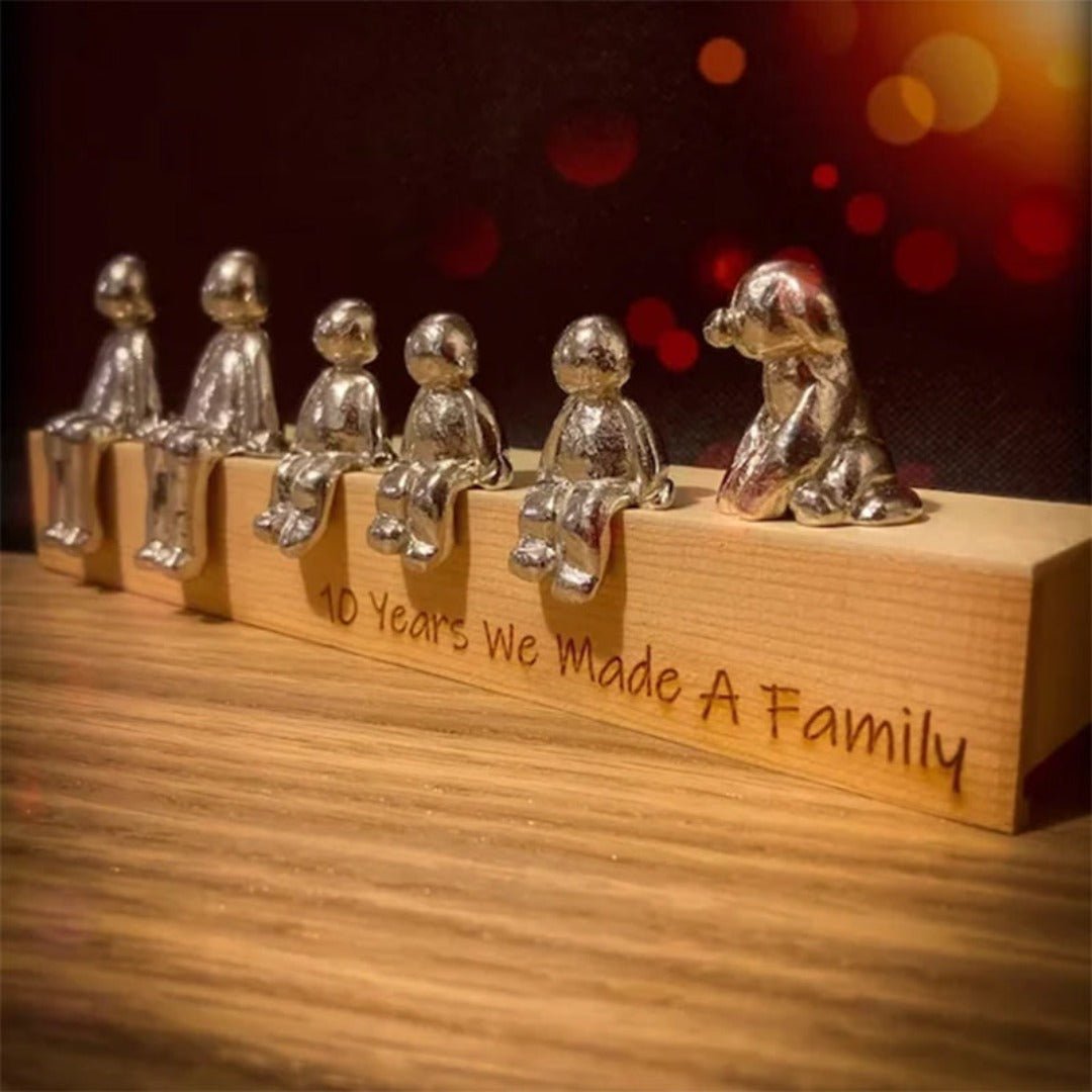 Lovely Family Figurine Sculpture
