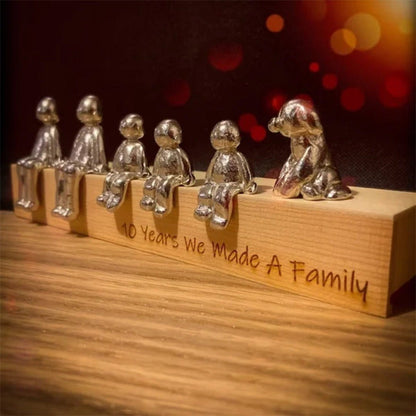 Lovely Family Figurine Sculpture