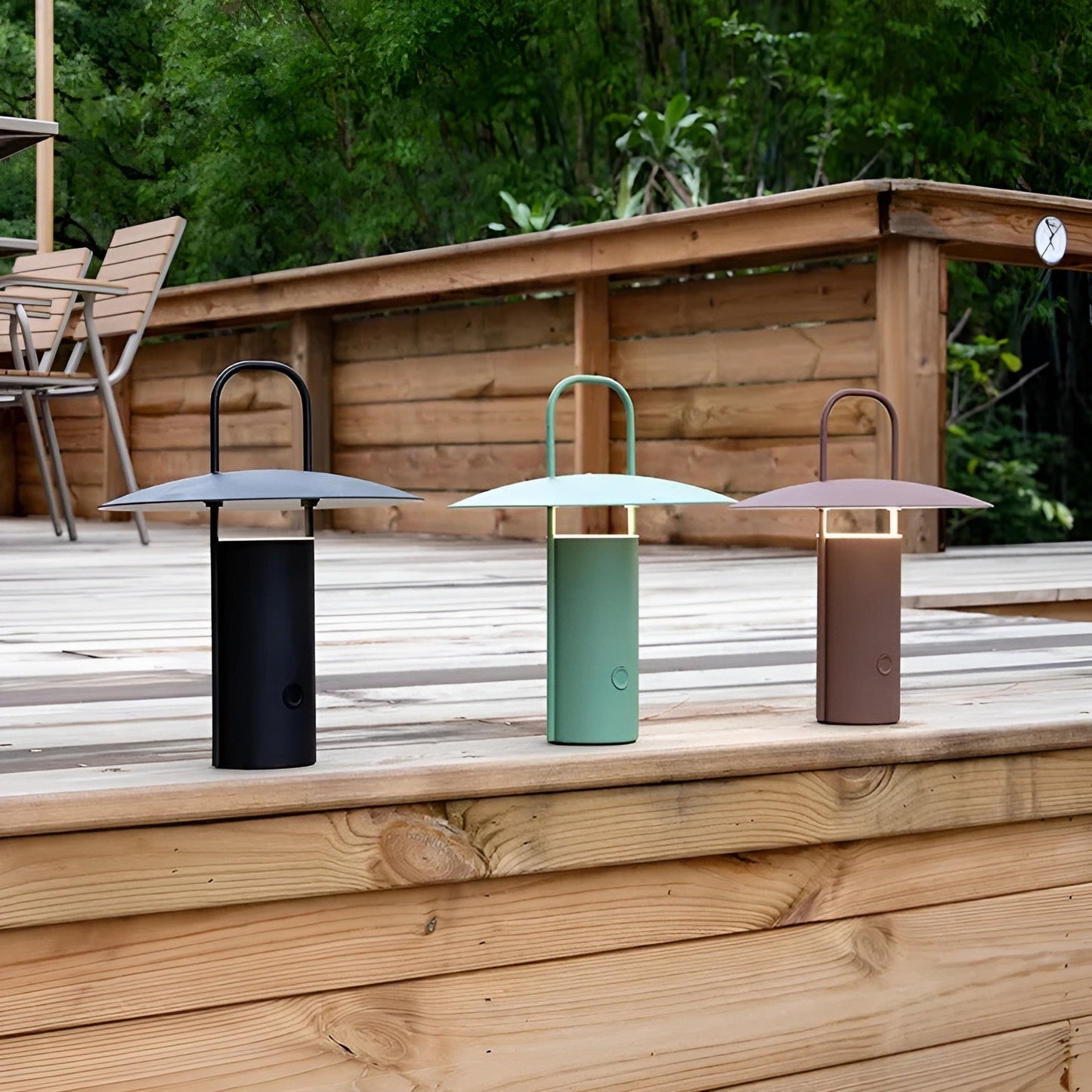 Bright Solar Powered Outdoor Table Lamp