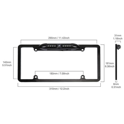 Wide Angle Car License Plate Camera Frame