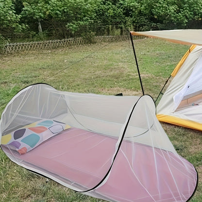 Portable Solo Mosquito Net with Zipper for Camping