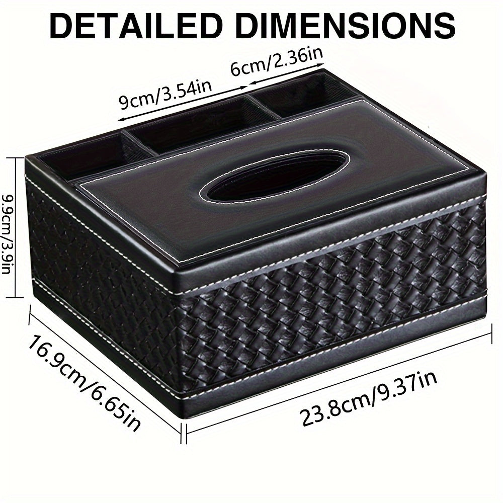 Elegant Storage Box - Premium Faux Leather Organizer