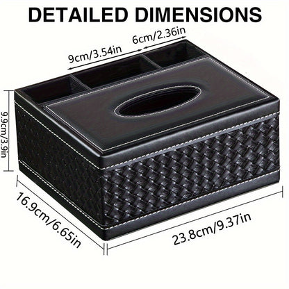 Elegant Storage Box - Premium Faux Leather Organizer