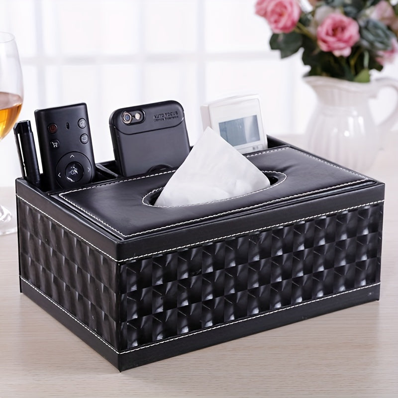Elegant Storage Box - Premium Faux Leather Organizer - Fesara
