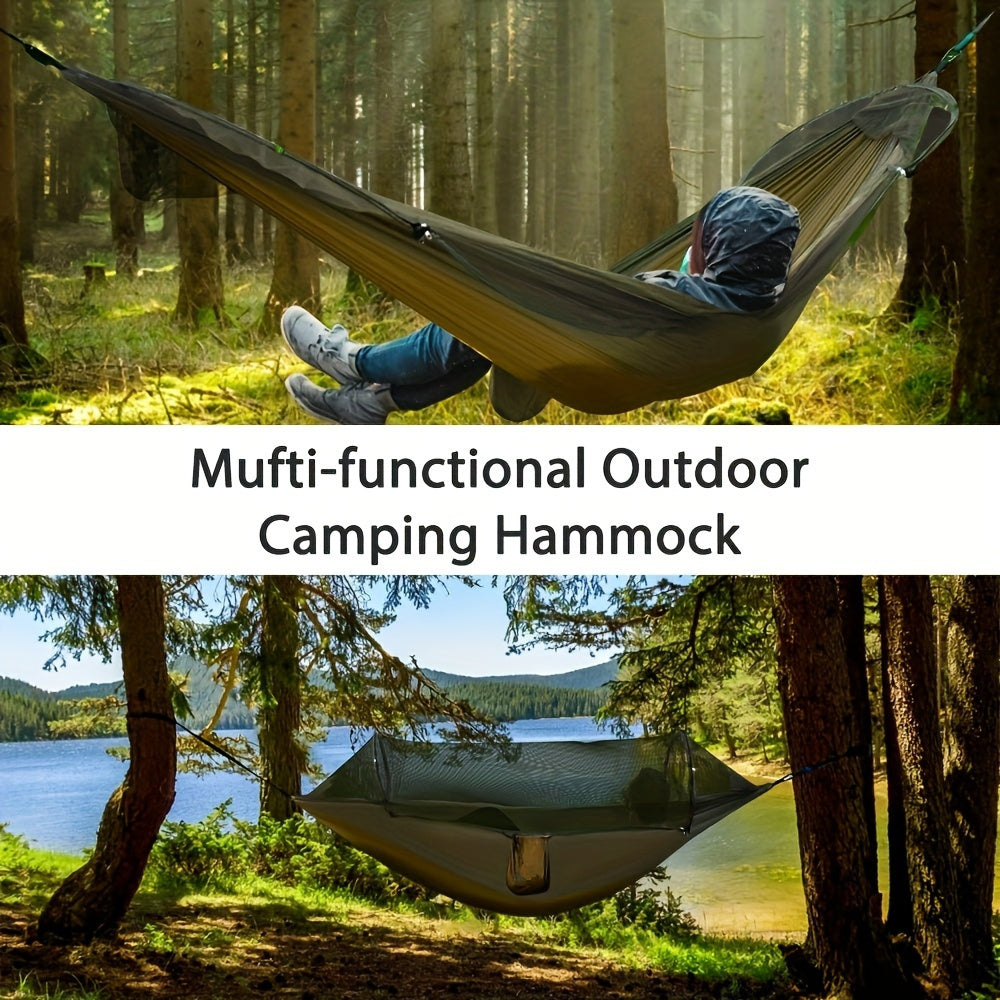 Portable Camping Hammock with Bug Net - Waterproof Outdoor Sleep Bed