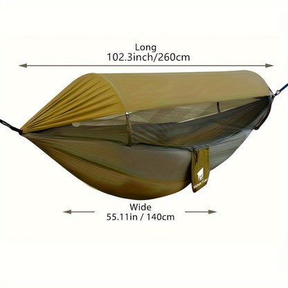 Portable Camping Hammock with Bug Net - Waterproof Outdoor Sleep Bed