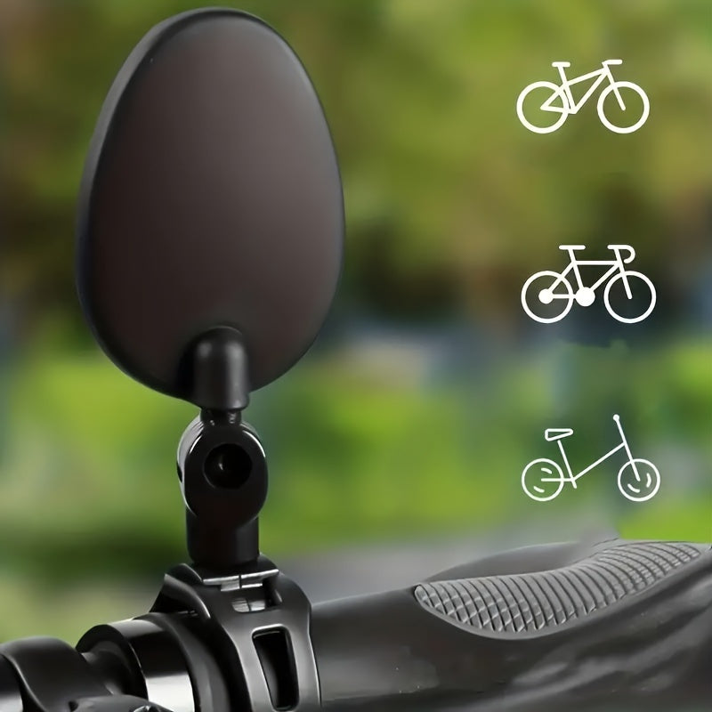 Wide Angle Bike Mirrors for Safe Riding