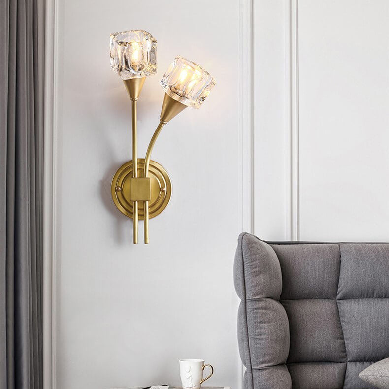 Elegant Double Blossom Wall Lamp