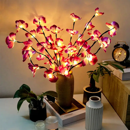 Pink Artificial Orchid with 20 Soft LED Lights