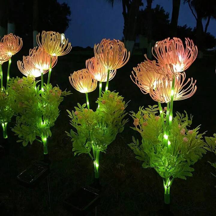 Colorful Outdoor Solar Flower Lamp