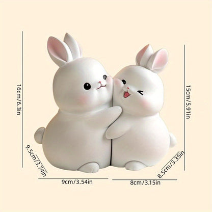 Cute Rabbit Book Ends