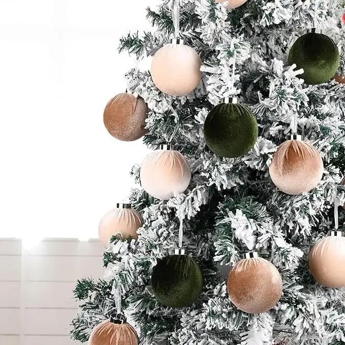 Luxurious Velvet Christmas Ornaments